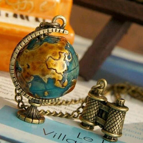 Vintage Globe Necklace
